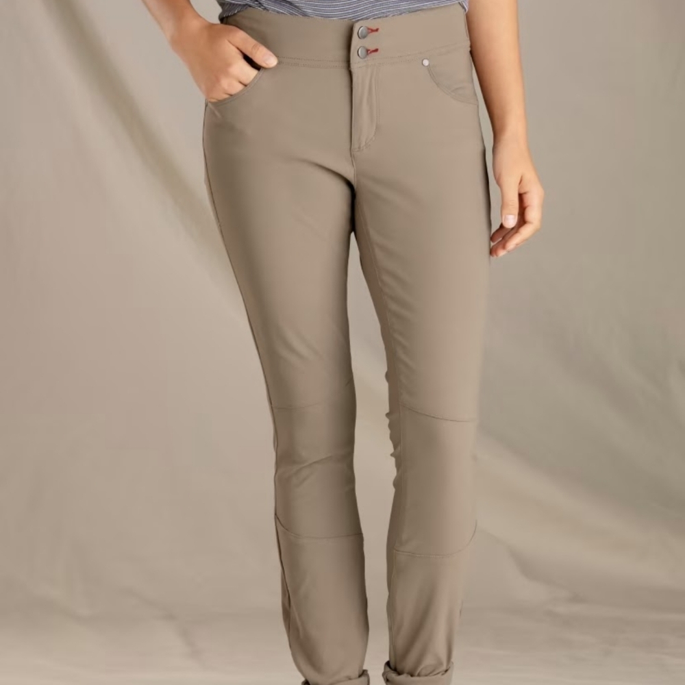 Toad & Co flextime skinny pants, falcon brown/khaki